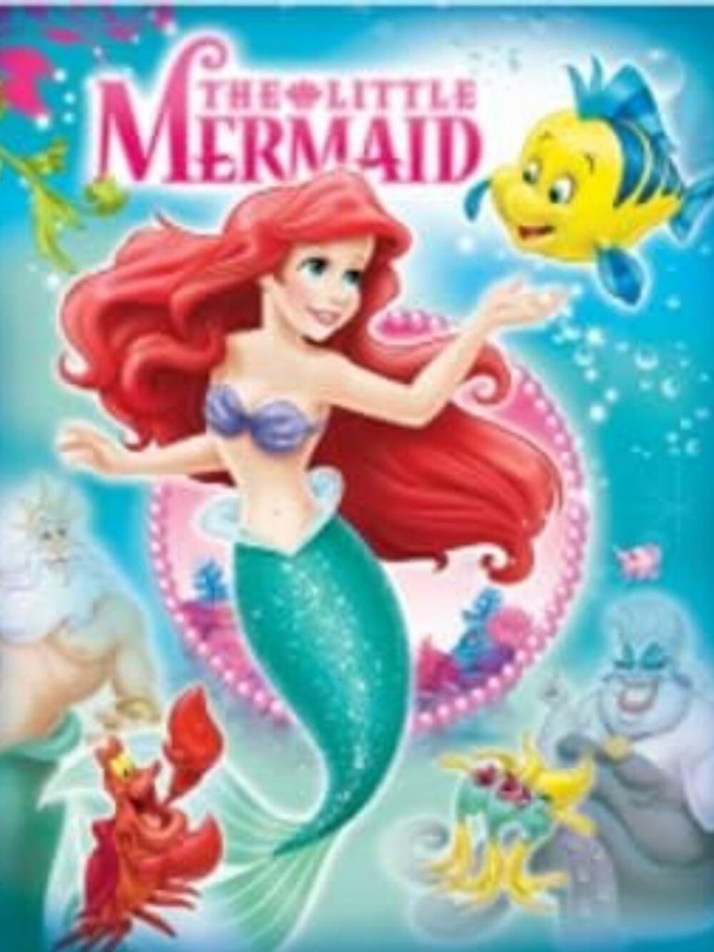 Soft Silk Throw Blanket 40"x50" - Disney Little Mermaid Ariel & Friends Design